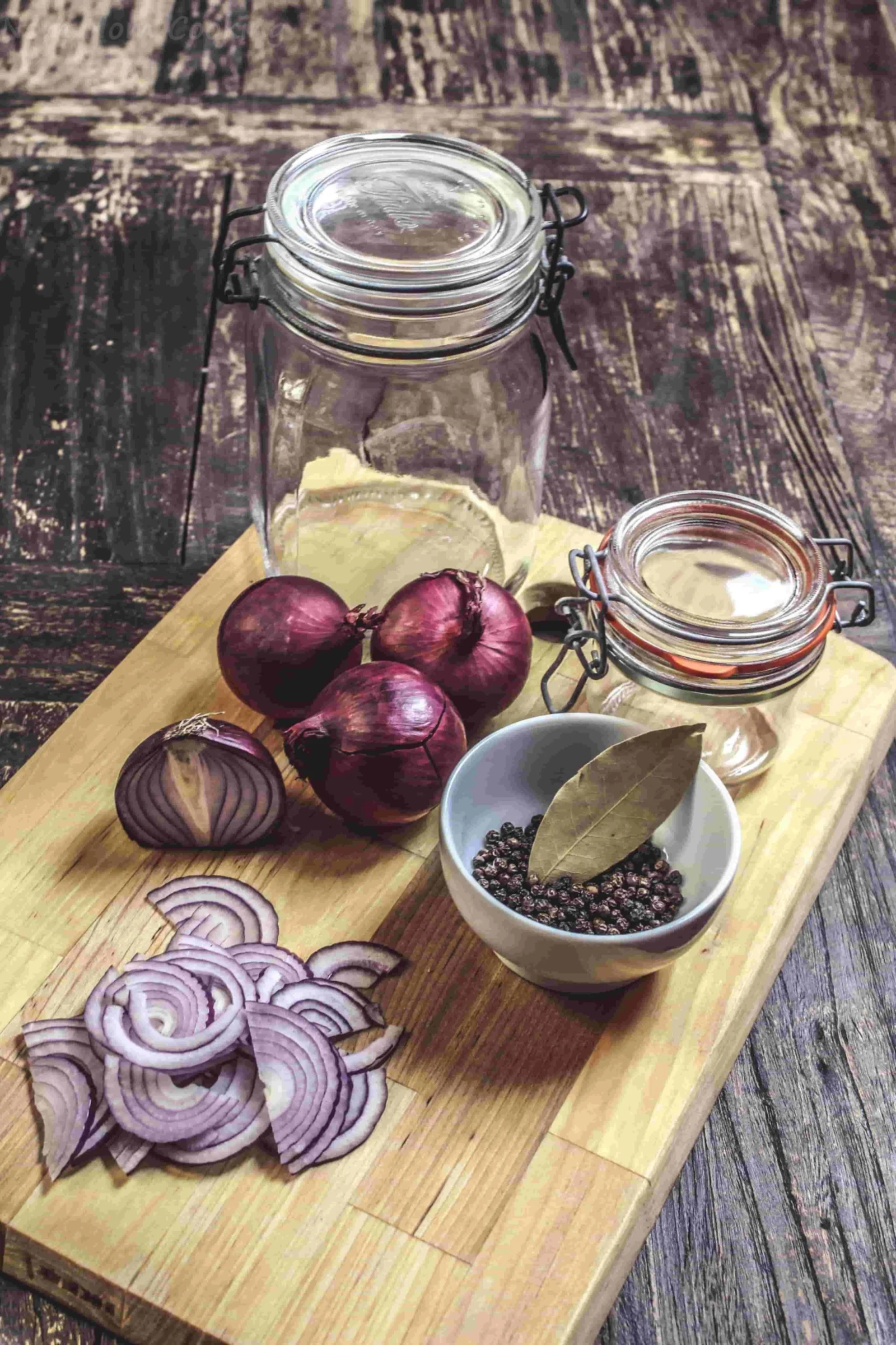 Ingredients for Pickled Red Onions